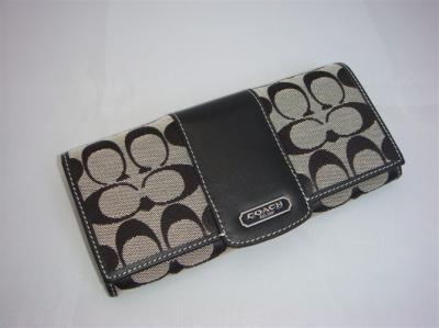 discounted Coach Wallets - 43412 black/white